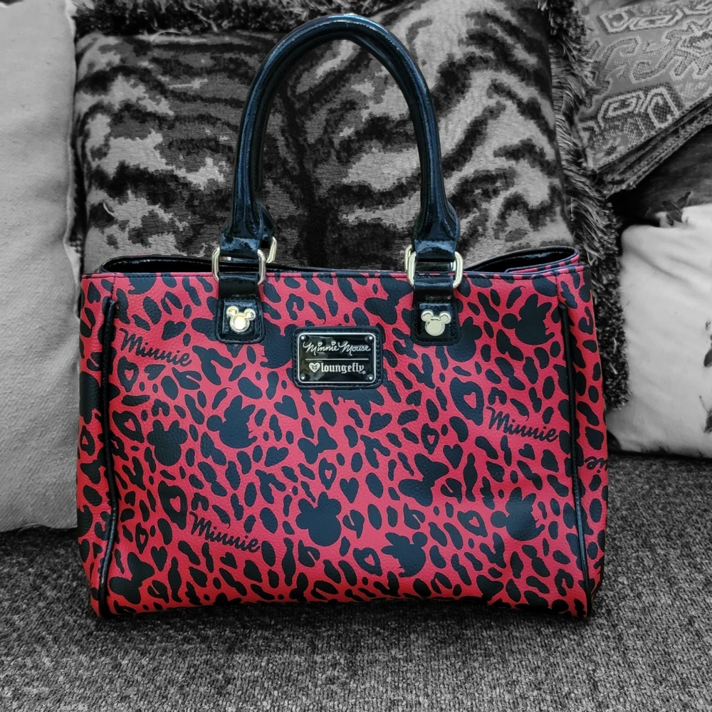 Loungefly Minnie Mouse Red and Black Satchel